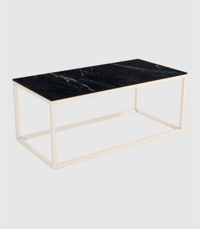 Balear rectangular table ivory marquina