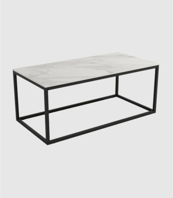 Balear rectangular black Carrara table