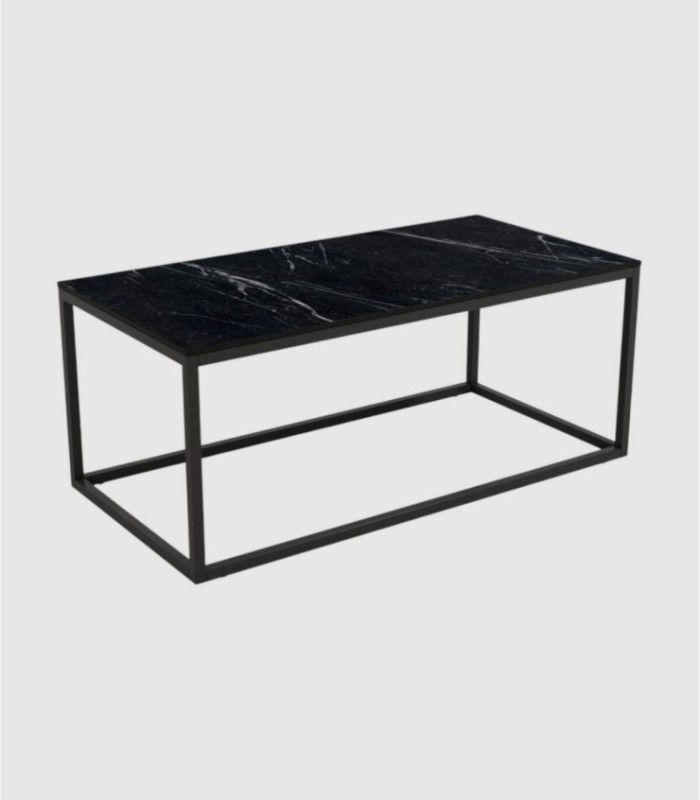 Balear rectangular table black marquina