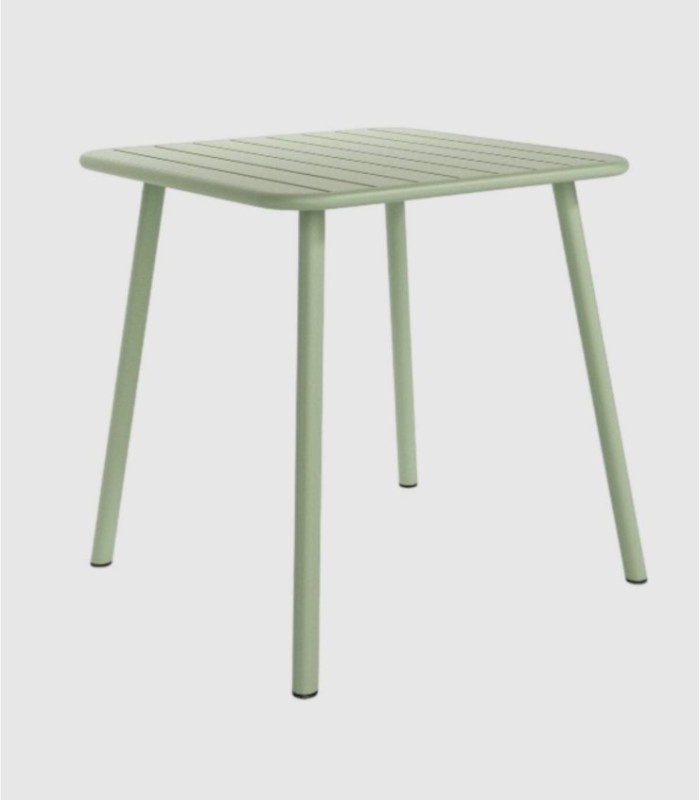 Honolulu metal table small chalk green