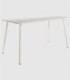 Mesa metálica Honolulu blanco grande
