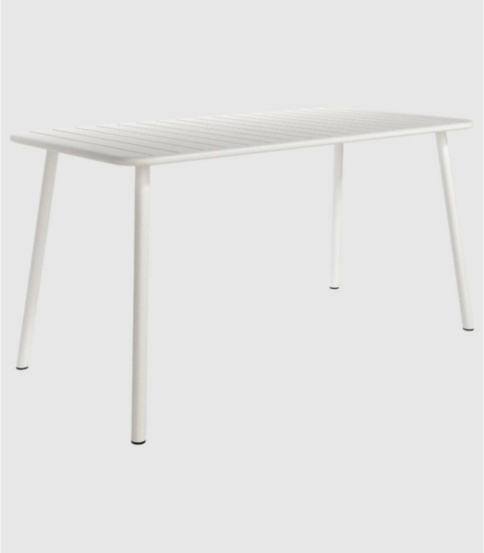 Grote witte metalen tafel in Honolulu-stijl
