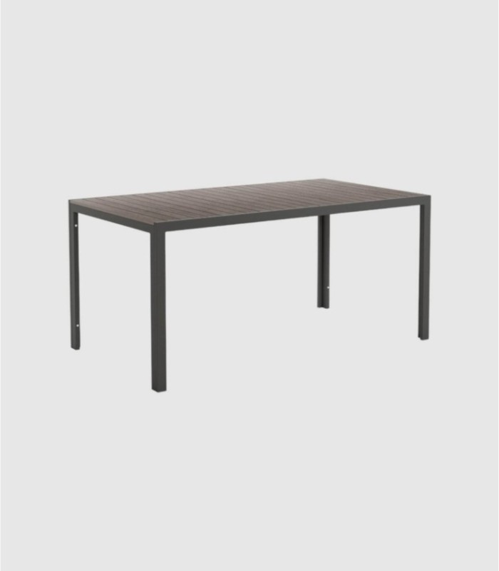 Marea graphite rectangular table, medium or small