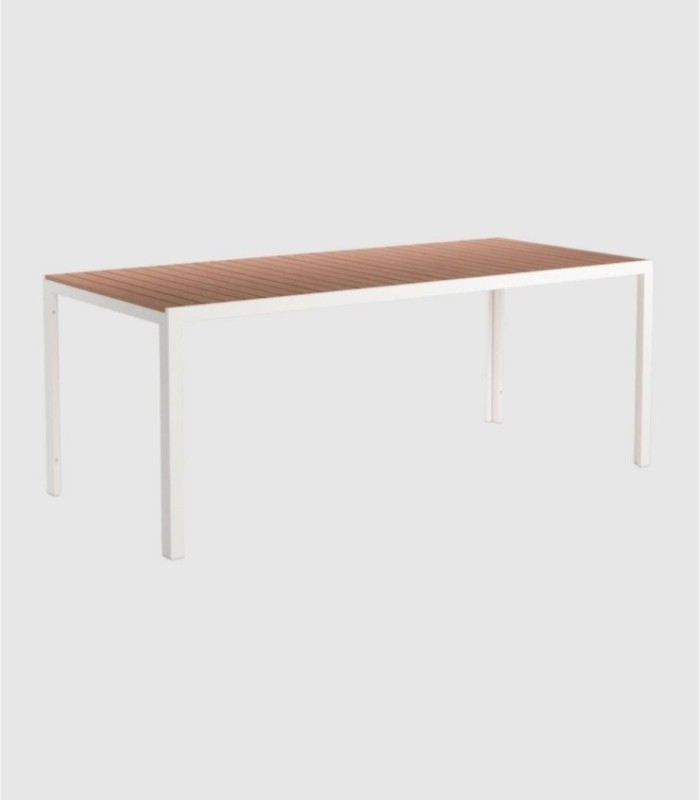 Marea white rectangular table, medium large