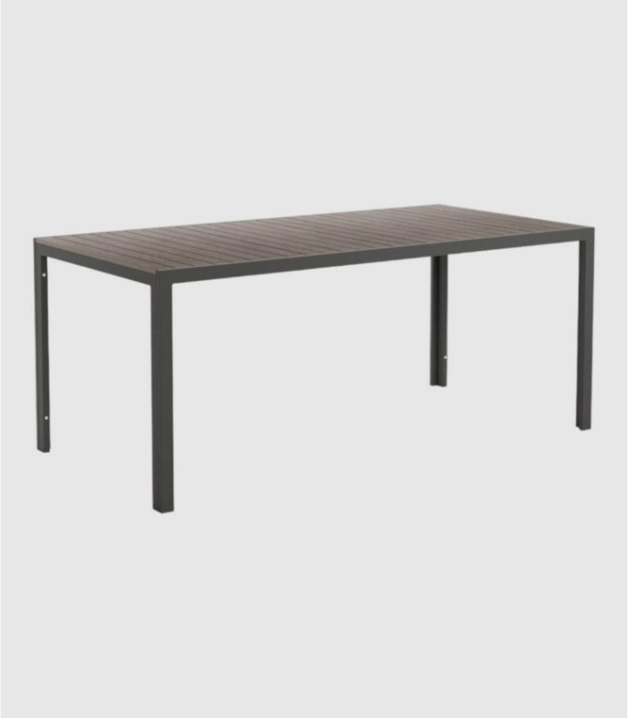 Marea graphite rectangular table, medium to large