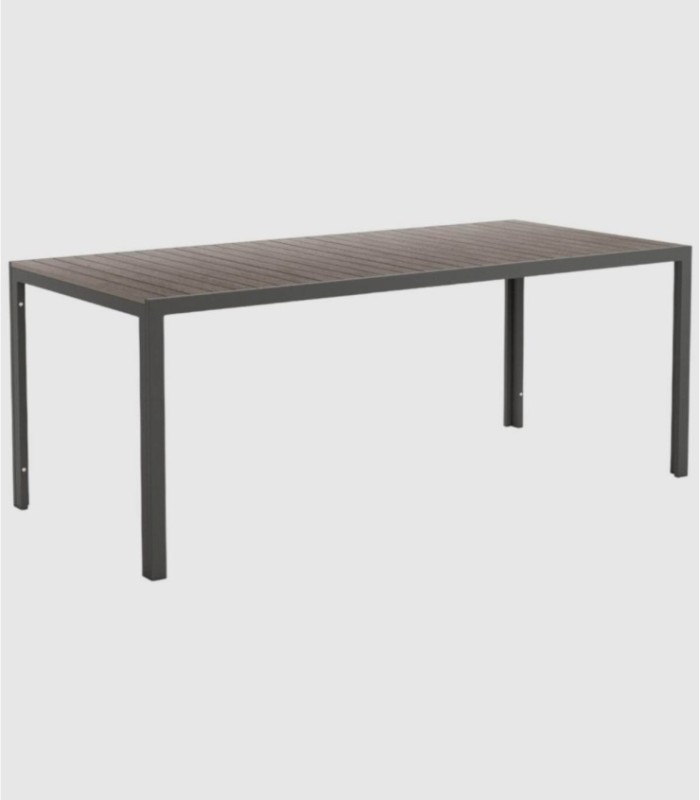 Grote rechthoekige tafel van Marea-grafiet