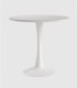 Mesa redonda Capri blanco pequeña