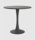 Mesa redonda Capri grafito pequeña
