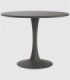 Mesa redonda Capri grafito grande