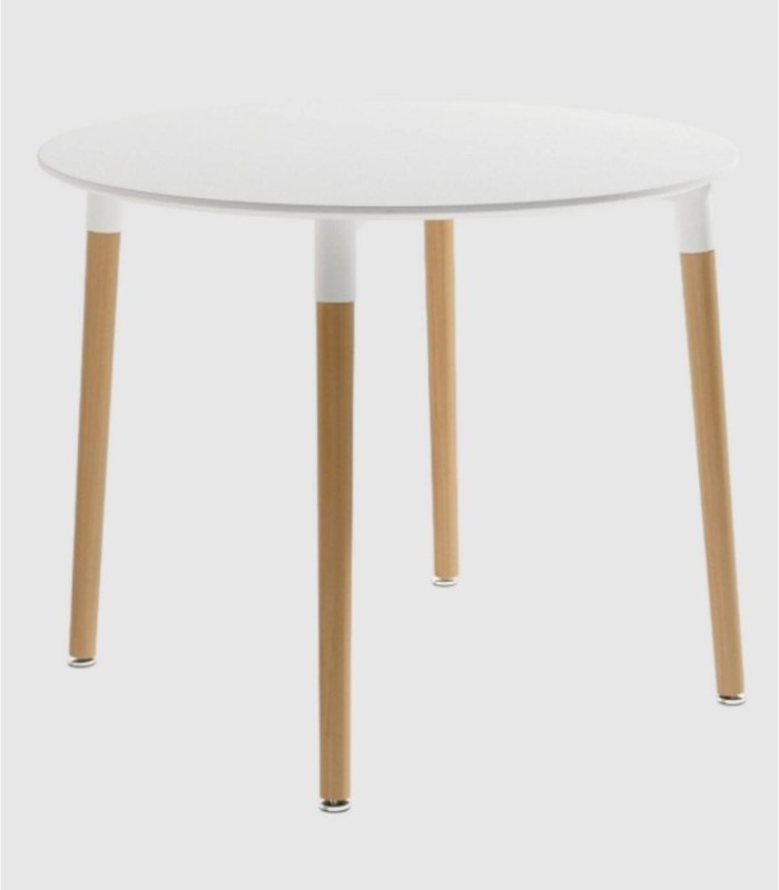 Caribbean white round table