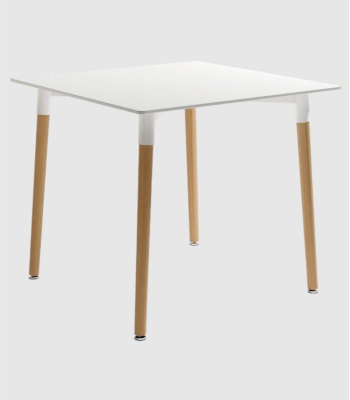 Caribbean white square table