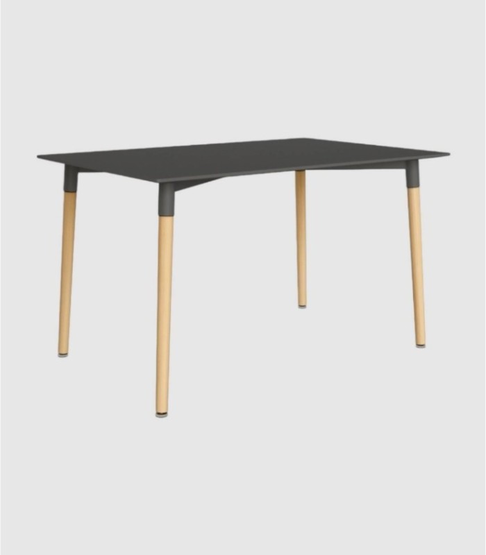 Small rectangular graphite table Caribe
