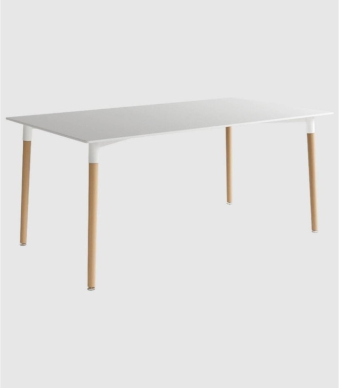 Caribbean large white rectangular table