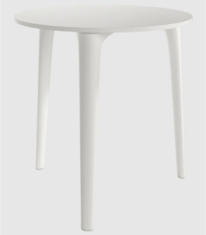 Sulu round white table