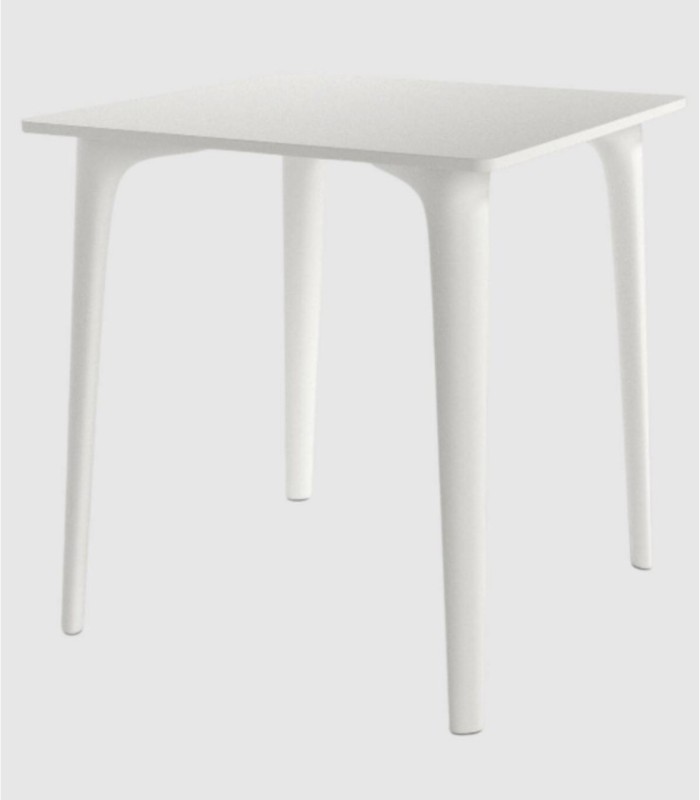 Kara white square table