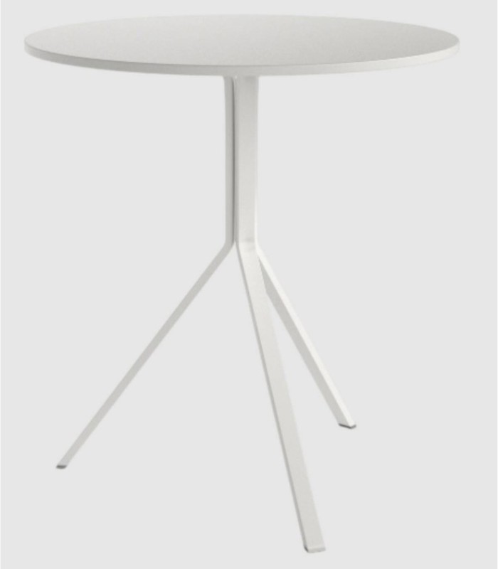 Ionische witte ronde tafel