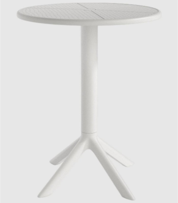 Round table Cocoa white