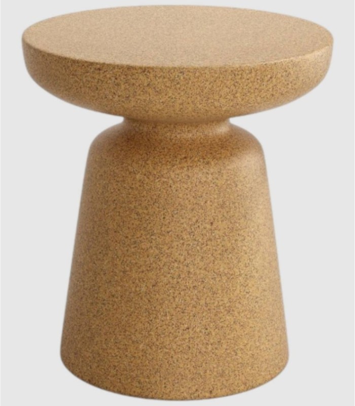 Ronde salontafel van Borneo Magma