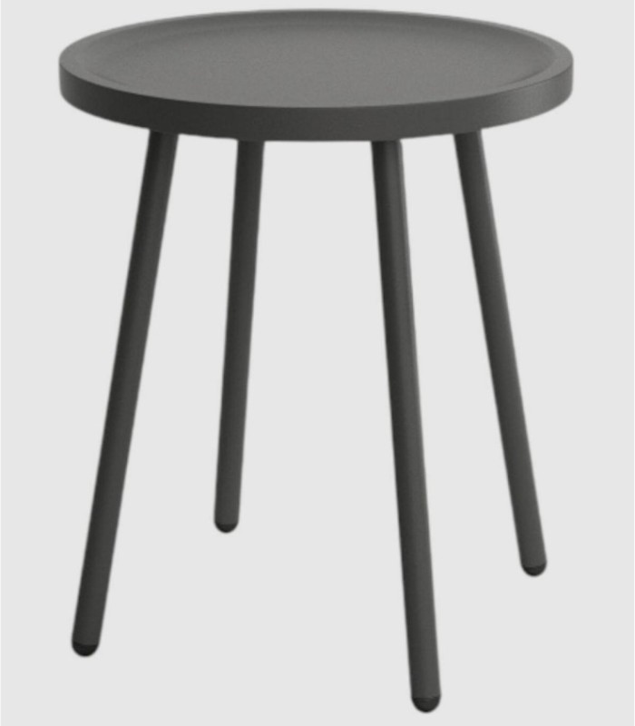 Saba round coffee table graphite