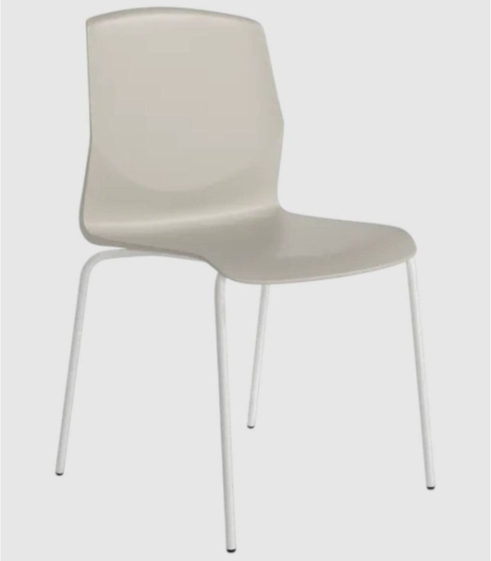 Set van 4 parelkleurige Derby stoelen