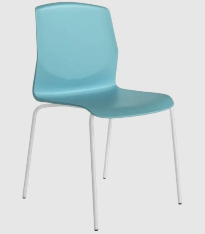 Set van 4 blauwe Derby-stoelen