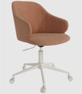Zurich salmon height-adjustable desk chair
