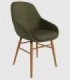 Silla tapizada Ottawa verde