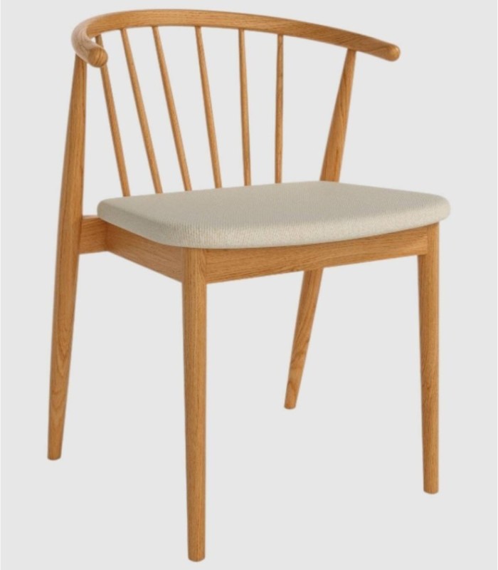 Pack of 2 Kili mother-of-pearl oak chairs
