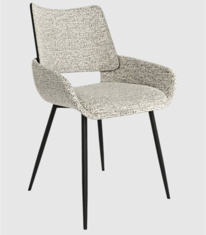 Pack of 2 Eva black jasper chairs