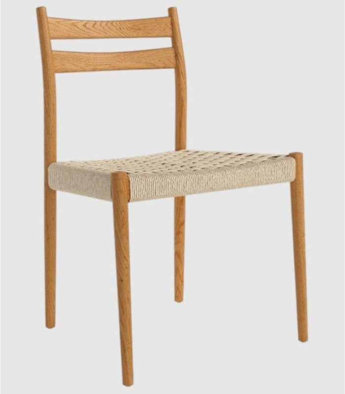 Pack of 2 Prado wooden rope chairs