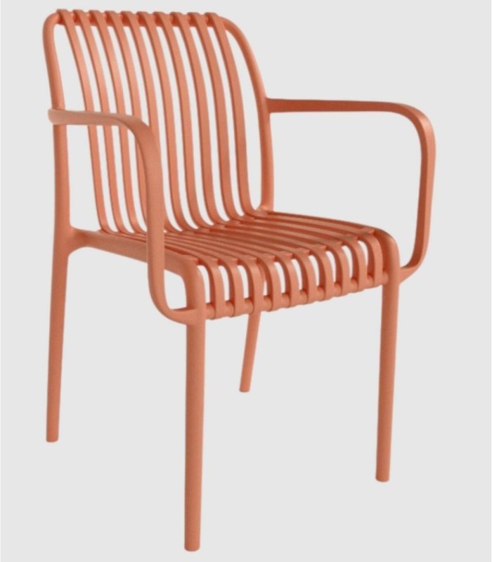 Set of 4 Havana red chairs