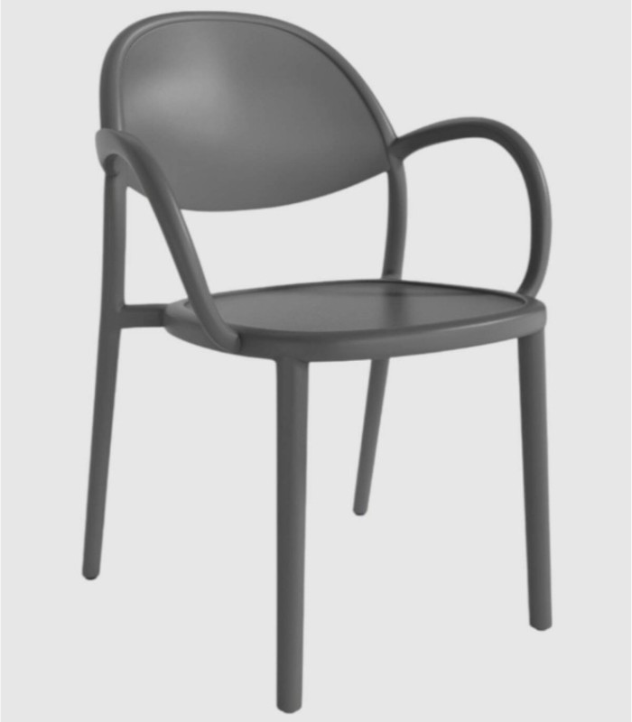 Bora ronde fauteuil, zwart
