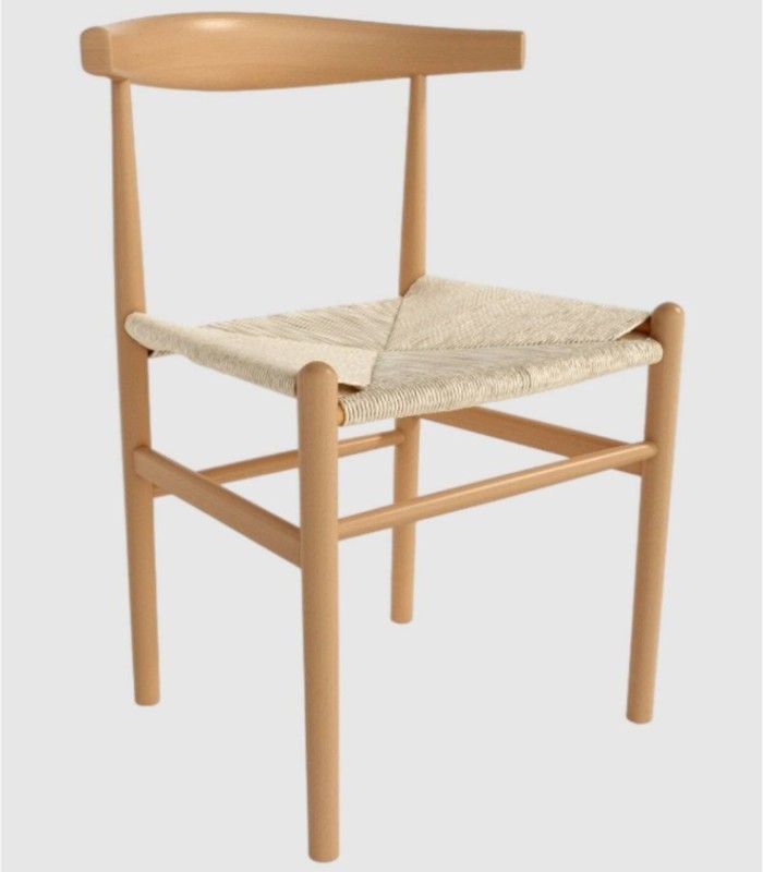 Set van 2 Fuji beukenhouten touwstoelen