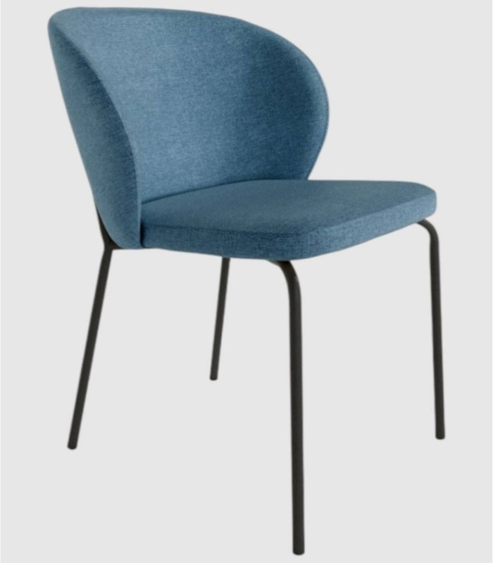 Bergen blue upholstered chair