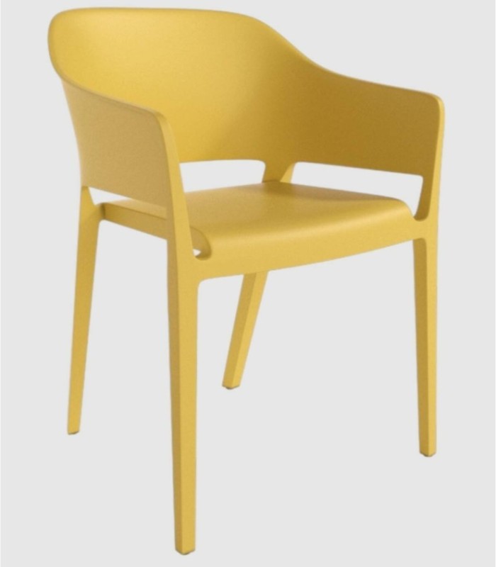 Valeta set of 4 mustard chairs