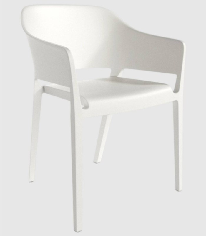 Set of 4 white Valletta chairs