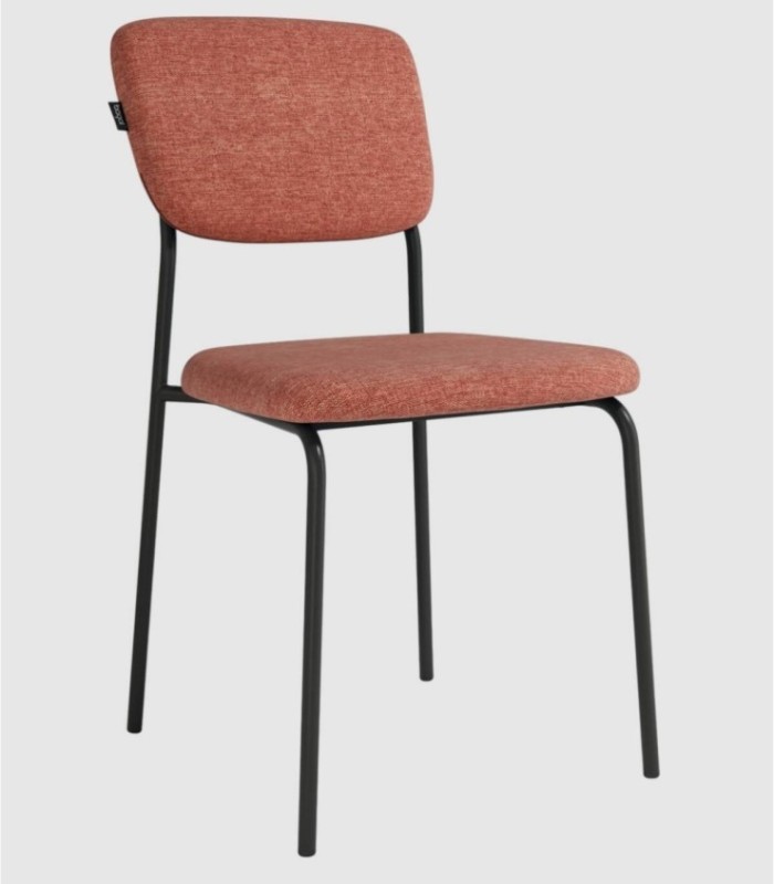 Set of 4 Kobe salmon chairs