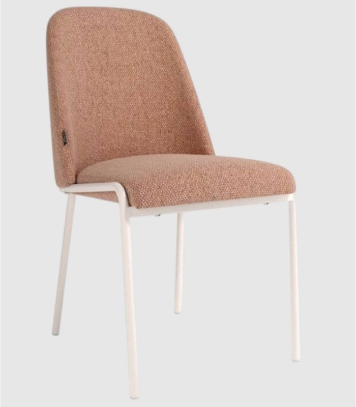 Calgary zalmkleurige set van 4 stoelen