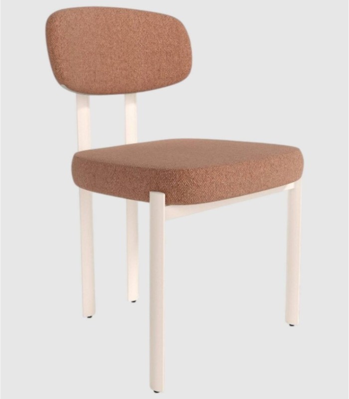 Set van 2 zalmkleurige Pretoria-stoelen