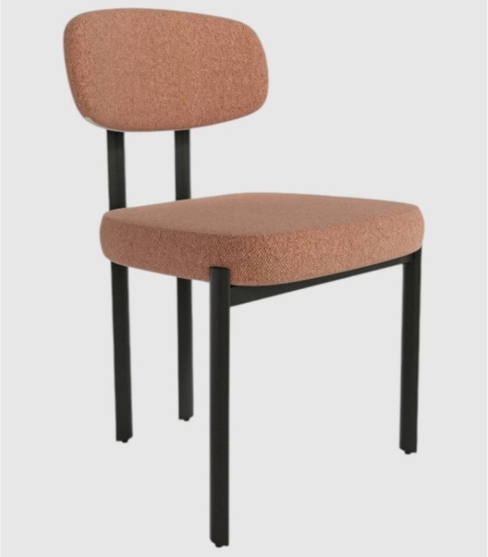 Set van 2 Durban zalmkleurige stoelen