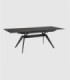 Mesa extensible rectangular Nuoro negro