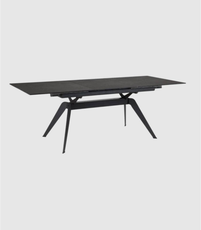 Mesa extensible rectangular Nuoro negro