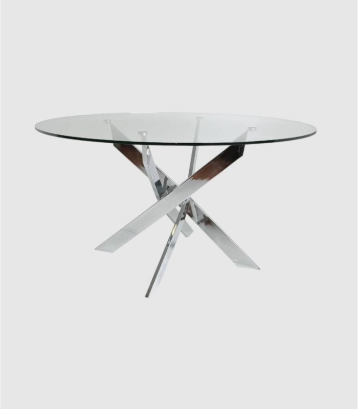 Mesa redonda cristal Zerfod pequeña