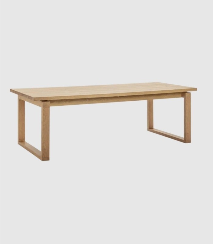 Turga rectangular table, black wood