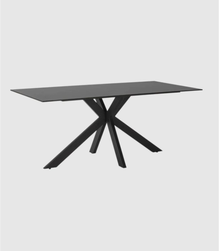 Luder black rectangular table