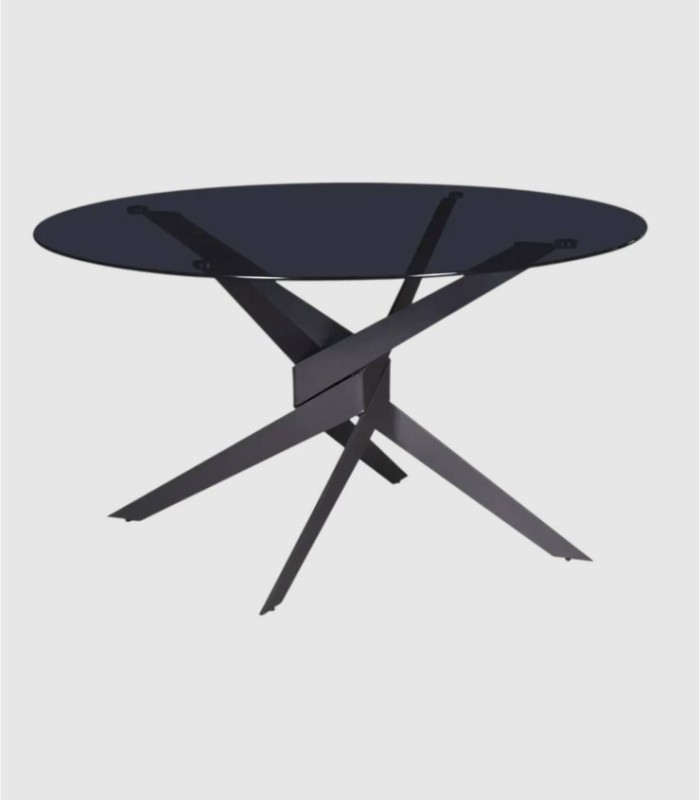 Mesa redonda cristal Zerne grande