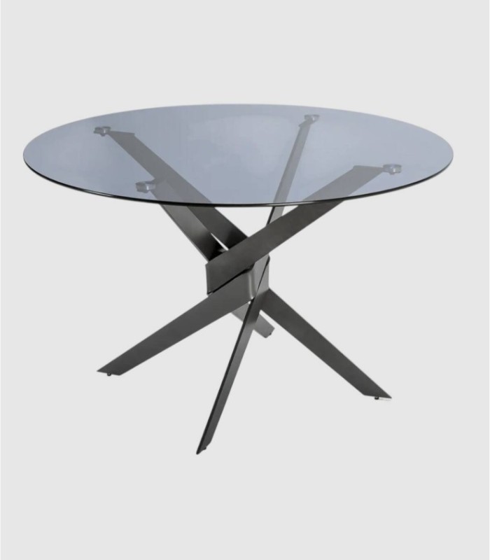 Small round glass table Zern