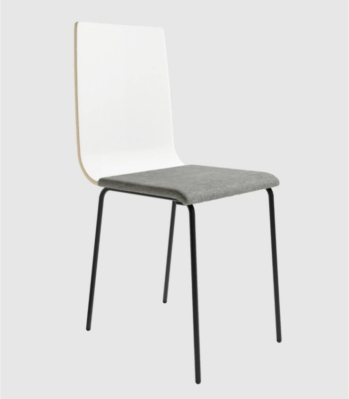 Set of 4 Dubai white chairs