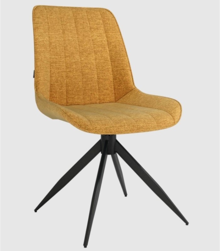 Bursa mustard upholstered chair