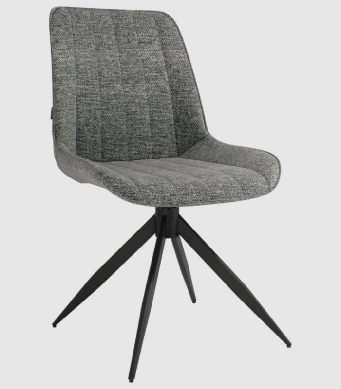 Bursa Dark Gray Upholstered Chair